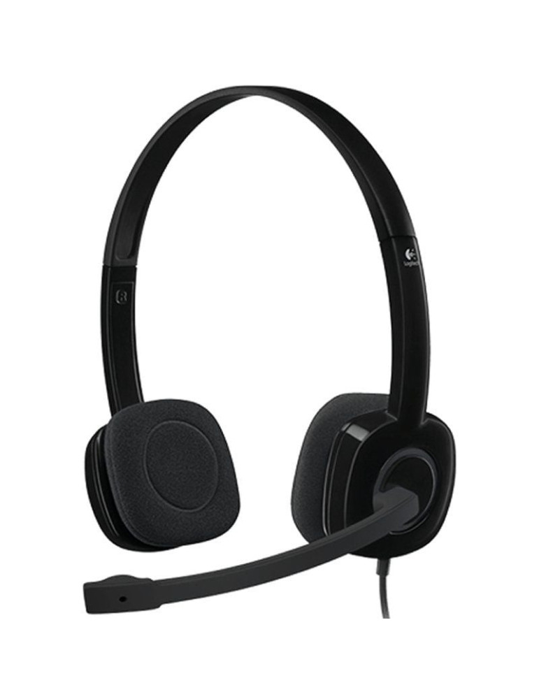 Auriculares Logitech H151/ con Micrófono/ Jack 3.5/ Negros