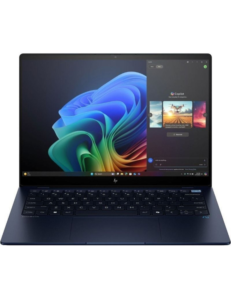 Portátil HP EliteBook Ultra G1q 9M4E3AT Qualcomm Snapdragon Elite X1E-78-100/ 32GB/ 1TB SSD/ 14" Táctil/ Win11 Pro