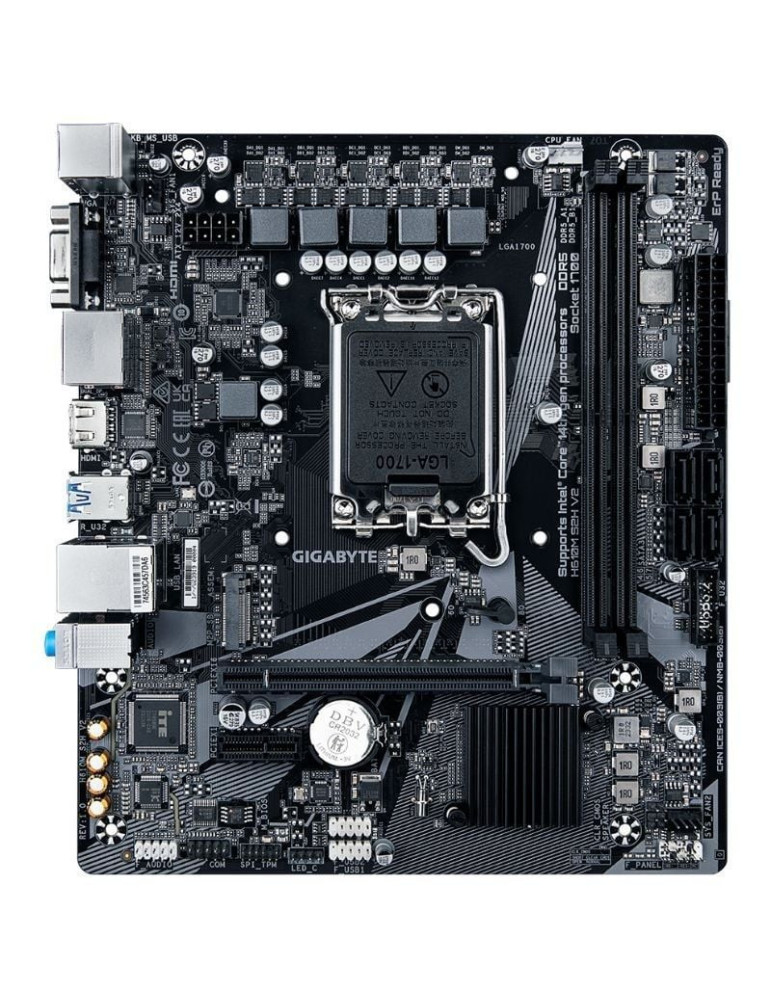 Placa Base Gigabyte H610M S2H V2 Socket 1700/ DDR5/ PCIe 4.0/ Micro ATX