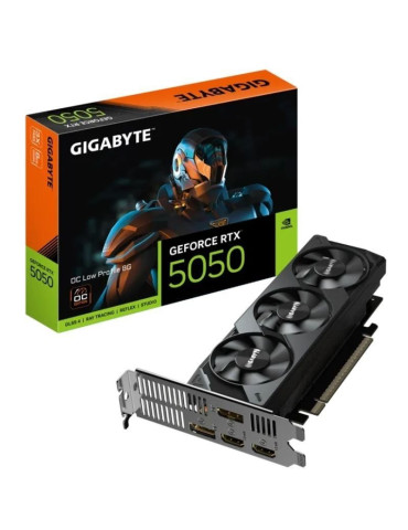Tarjeta Gráfica Gigabyte GeForce RTX 5050 OC Low Profile/ 8GB GDDR6/ Compatible con Perfil Bajo