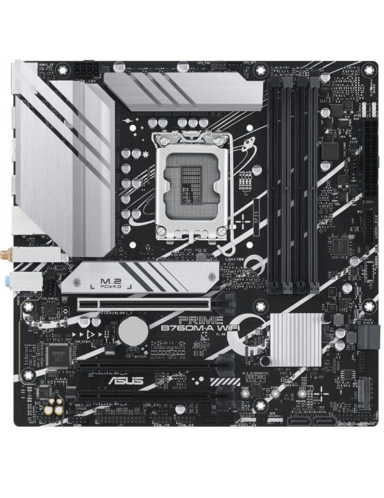 Placa Base Asus Prime B760M-A WIFI Socket 1700/ DDR5/ PCIe 4.0/ Micro ATX