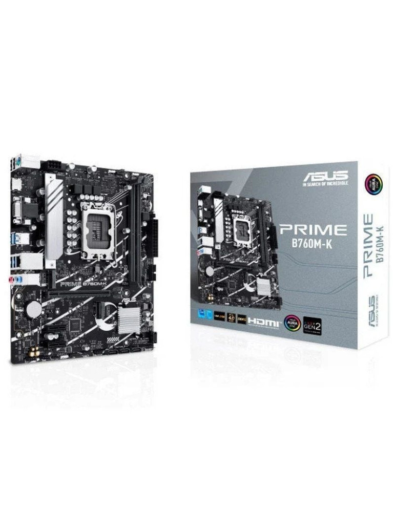 Placa Base Asus Prime B760M-K Socket 1700/ DDR5/ PCIe 4.0/ Micro ATX