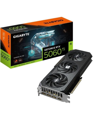 Tarjeta Gráfica Gigabyte GeForce RTX 5060 Ti Gaming OC/ 8GB GDDR7