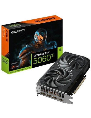 Tarjeta Gráfica Gigabyte GeForce RTX 5060 Ti WindForce Max OC/ 8GB GDDR7