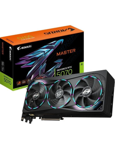 Tarjeta Gráfica Gigabyte AORUS GeForce RTX 5070 Master/ 12GB GDDR7