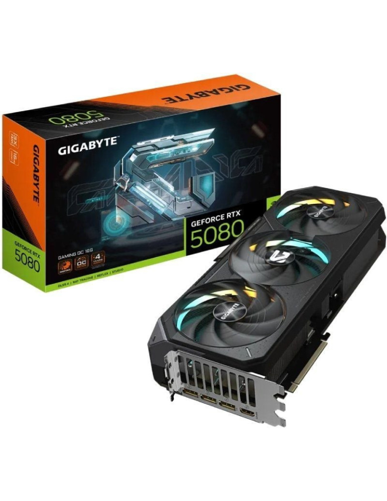 Tarjeta Gráfica Gigabyte GeForce RTX 5080 Gaming OC/ 16GB GDDR7