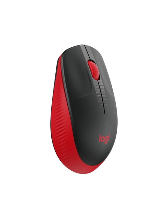 Ratón Inalámbrico Logitech M190/ Hasta 1000 DPI/ Rojo