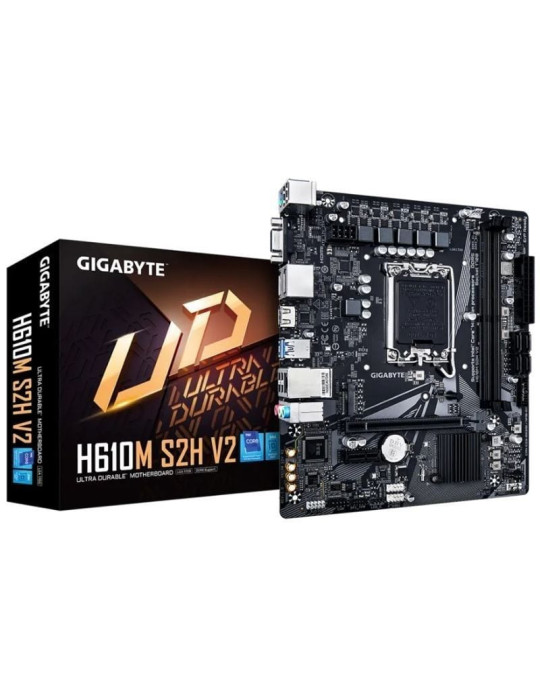 Placa Base Gigabyte H610M S2H V2 Socket 1700/ DDR5/ PCIe 4.0/ Micro ATX