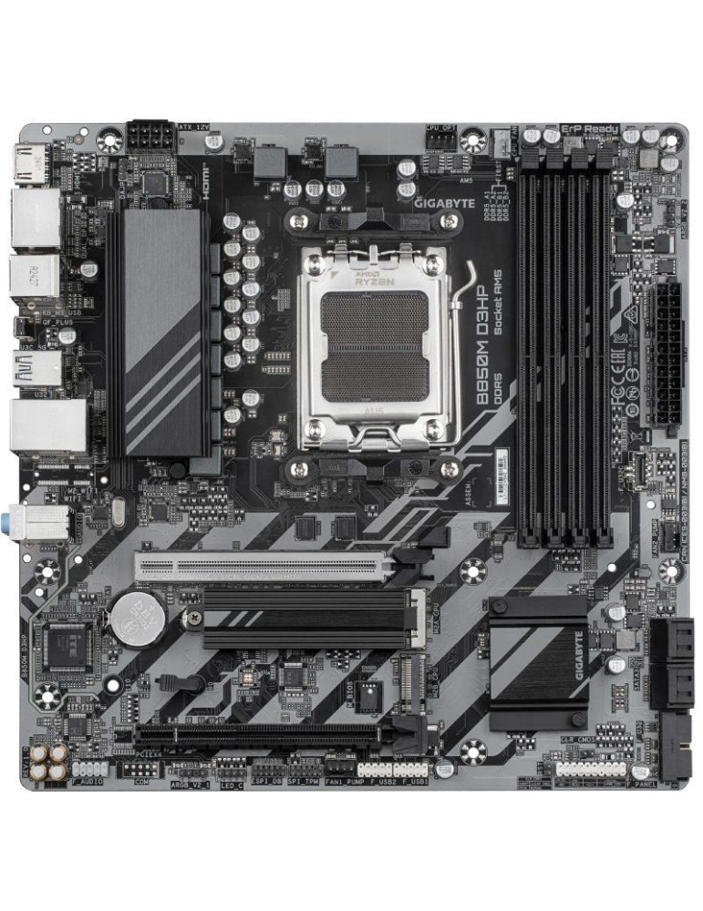 Placa Base Gigabyte B850M D3HP/ Socket AM5/ DDR5/ PCIe 5.0/ Micro ATX