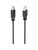Cable Alargador USB 2.0 Aisens A101-0906/ USB Macho - USB Tipo-B/ 15m/ Negro