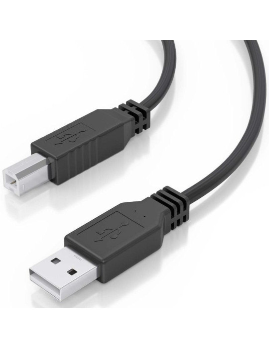 Cable Alargador USB 2.0 Aisens A101-0906/ USB Macho - USB Tipo-B/ 15m/ Negro