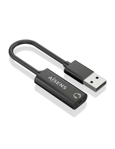 Tarjeta de Sonido Aisens A106-0770/ USB Macho - Jack 3.5 Hembra 2
