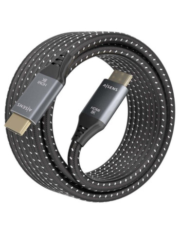 Cable HDMI 2.1 8K Aisens A150-0876/ HDMI Macho - HDMI Macho/ 5m/ Gris y Negro 2