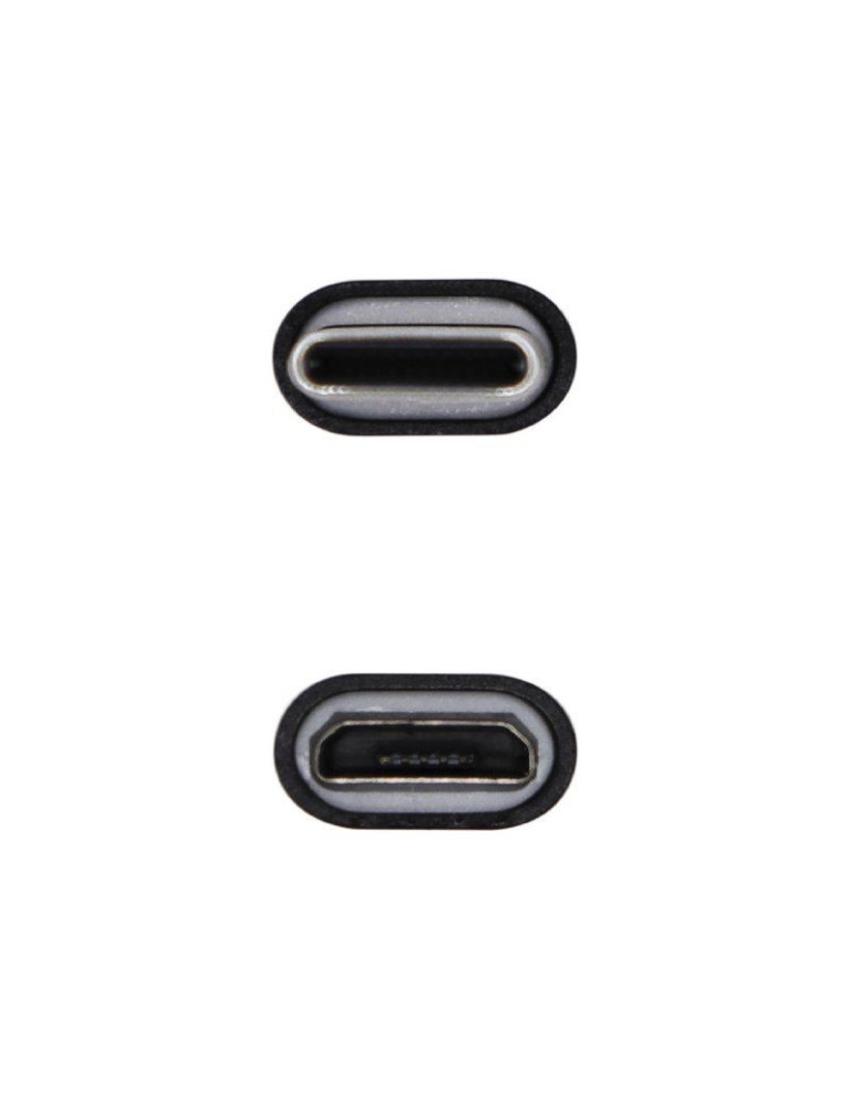 Adaptador USB 2.0 Tipo-C Aisens A108-0414/ USB Tipo-C Macho - Micro USB Hembra