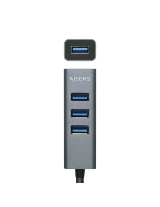 Hub USB Tipo-C Aisens A109-0508/ 4xUSB