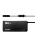 Cargador de Portátil Aisens ASLC-90WAUTO-BK/ 1xUSB/ 90W/ Automático/ 12 Conectores/ Voltaje 15-20V