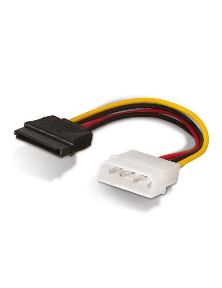 Cable Alimentación SATA Aisens A131-0158/ Molex 4 PIN Macho - SATA Hembra/ Hasta 54W/ 16cm