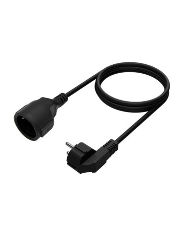 Cable Alargador de Alimentación Aisens A132-0602/ CEE7 Macho - CEE7 Hembra/ Hasta 1500W/ 5m/ Negro 2