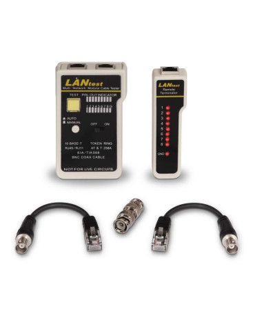 Tester Aisens A142-0314 para RJ11-RJ12-RJ45/ Coaxial 2