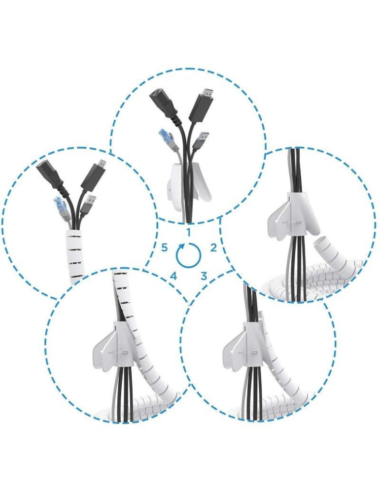 Organizador de Cables en Espiral Aisens A151-0917/ 1m