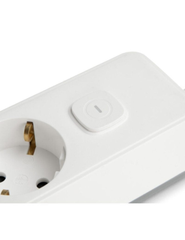 Regleta con Interruptor Orbegozo EN 3100/ 3 Tomas de Corriente/ 2 USB/ 2 USB Tipo-C/ Cable 1.4m/ Blanca