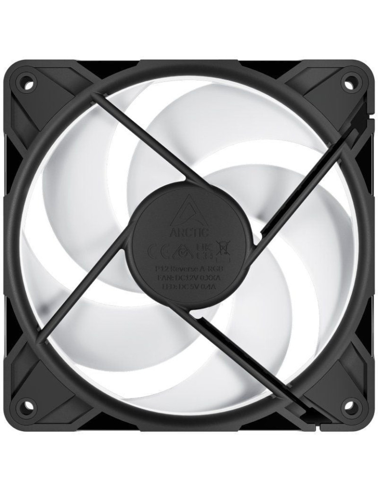 Ventilador Arctic P12 Pro Reverse A-RGB/ 12cm/ Negro