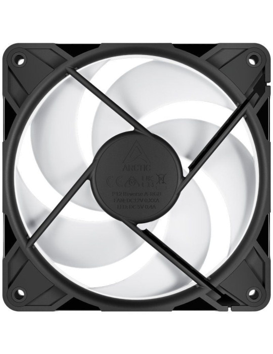 Ventilador Arctic P12 Pro Reverse A-RGB/ 12cm/ Negro