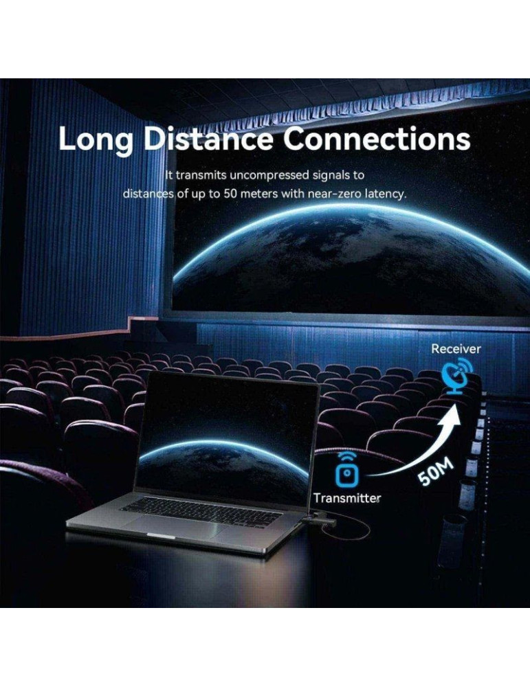 Adaptador/Transmisor de vídeo inalámbrico USB Tipo-C - HDMI Vention ADKB0