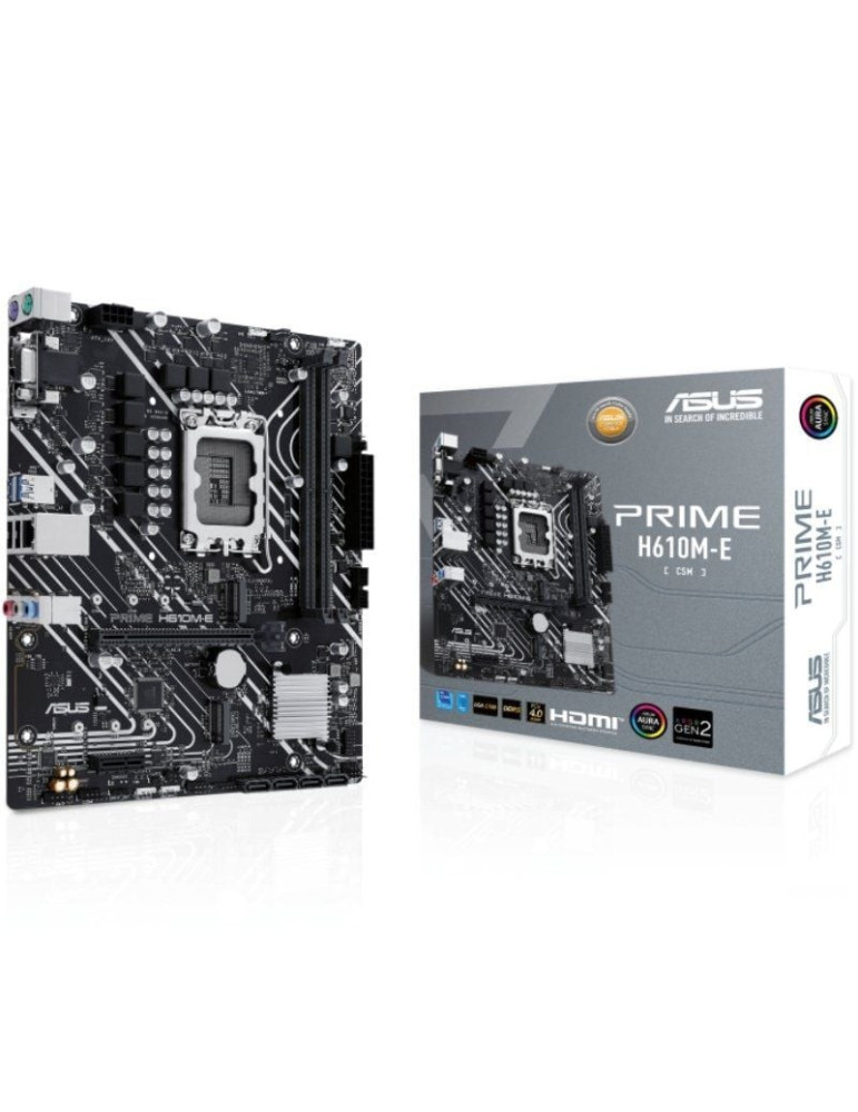 Placa Base Asus Prime H610M-E-CSM/ Socket 1700/ DDR5/ PCIe 4.0/ Micro ATX