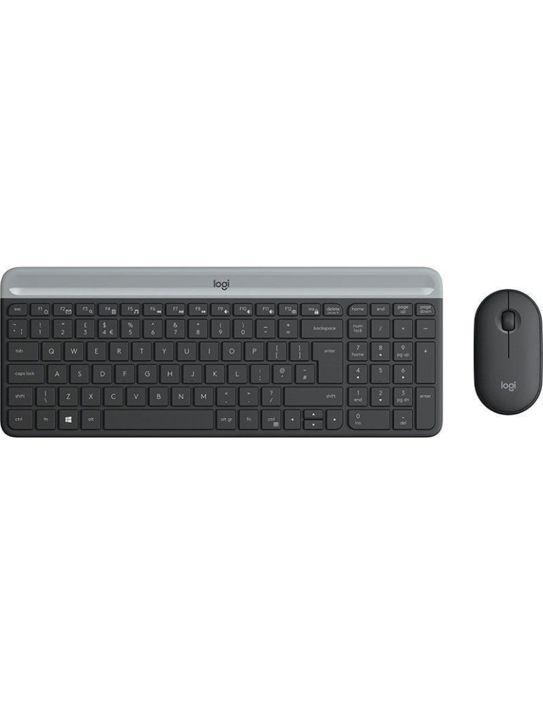 Teclado y Ratón Inalámbricos Logitech Slim Combo MK470