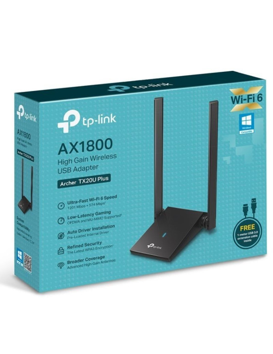 Adaptador USB - WiFi TP-Link Archer TX20U Plus/ 1800Mbps