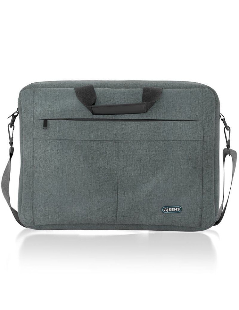 Maletín Aisens ASBG-BC025-GR para Portátiles hasta 15.6"/ Gris