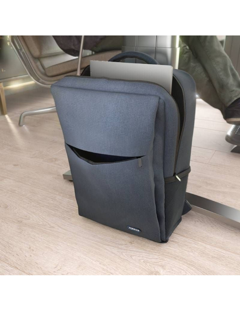 Mochila Aisens ASBG-BP082-BL para Portátiles hasta 17"/ Azul