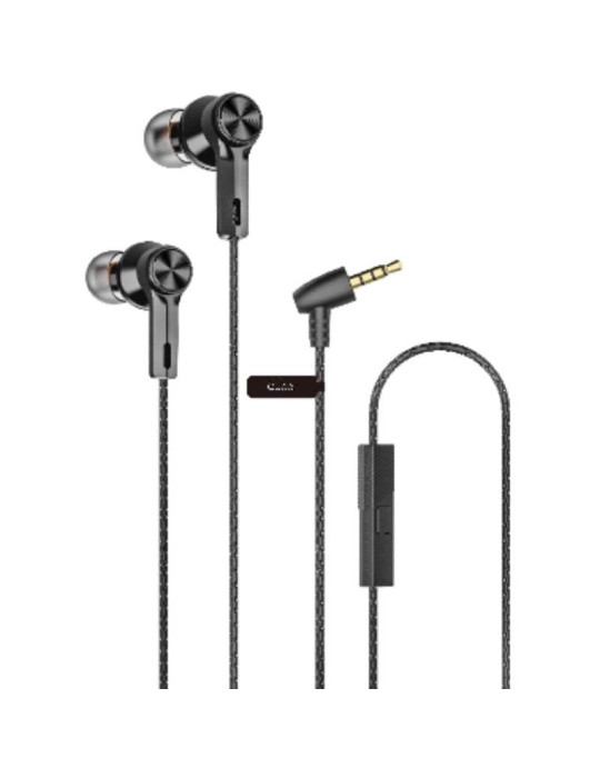 Auriculares Intrauditivos Qubo EB-100/ con Micrófono/ Jack 3.5/ Negros