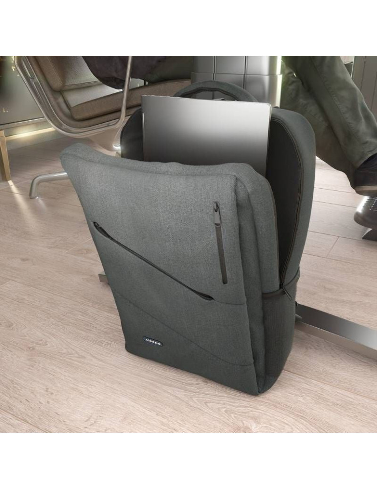 Mochila Aisens Urbana y de Oficina ASBG-BP085-GR para Portátiles hasta 15.6"/ Gris