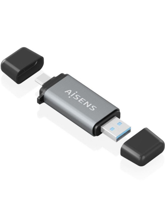 Lector de Tarjetas Externo Aisens ASCR-2AC11-GR/ USB 3.1