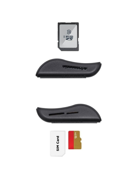 Lector de DNI y Tarjetas Aisens ASCR-SN02SD-BK/ USB 2.0/ Negro