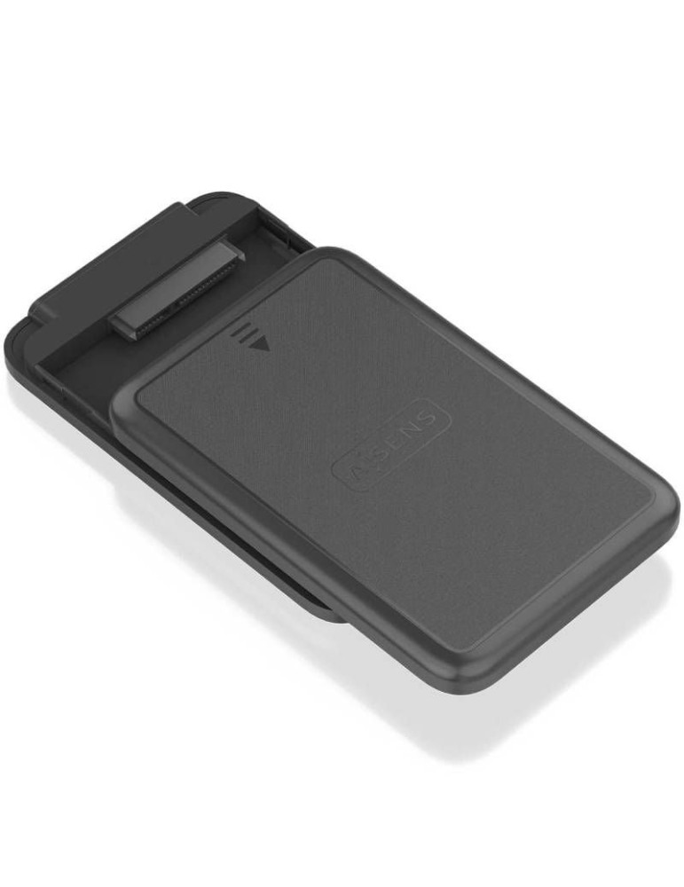 Caja Externa para Disco Duro de 2.5" Aisens ASE-2519B/ USB 3.1/ Sin Tornillos