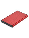 Caja Externa para Disco Duro de 2.5" Aisens ASE-2525RED/ USB 3.1/ Sin tornillos