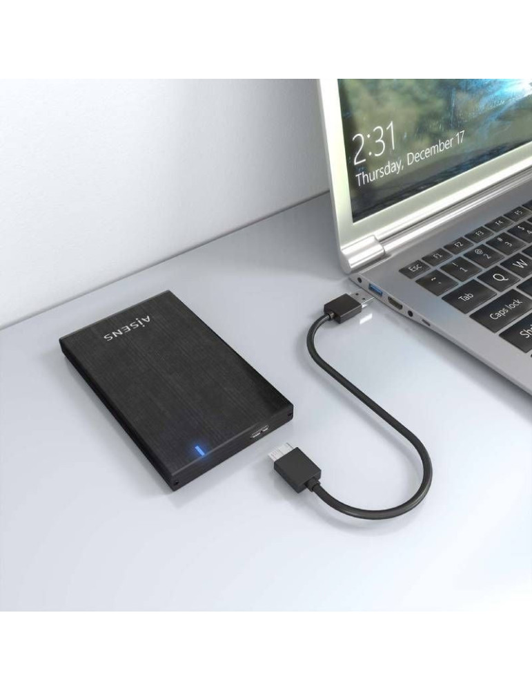 Caja Externa para Disco Duro de 2.5" Aisens ASE-2527B/ USB 3.1