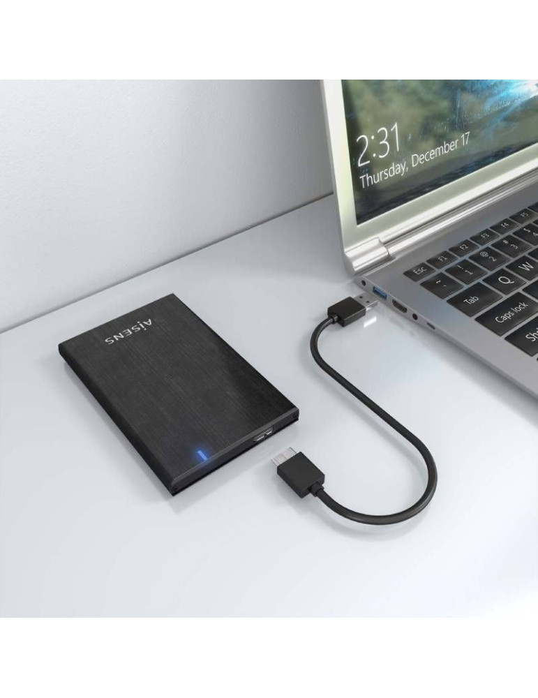 Caja Externa para Disco Duro de 2.5" Aisens ASE-2528B/ USB 3.1