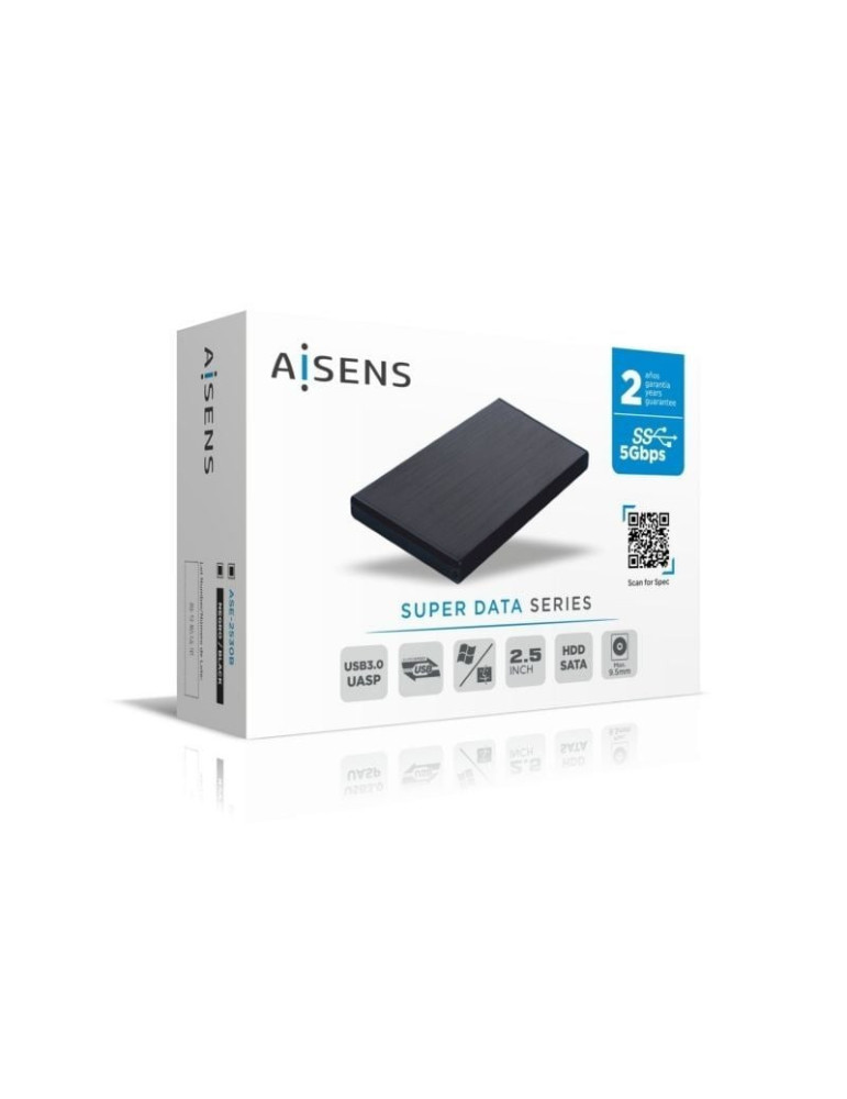 Caja Externa para Disco Duro de 2.5" Aisens ASE-2530B/ USB 3.1