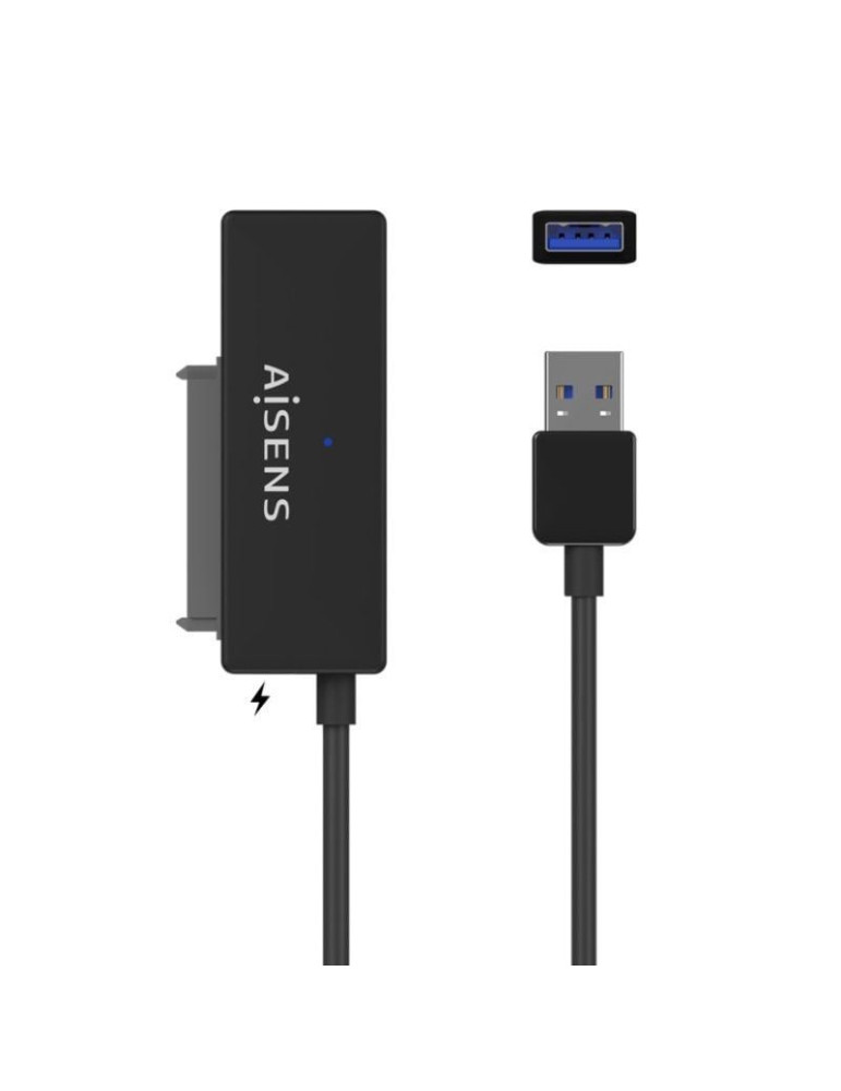 Adaptador para Discos Duros 2.5"/3.5" Aisens ASE-35A01B/ USB 3.0 - SATA/ con Alimentador