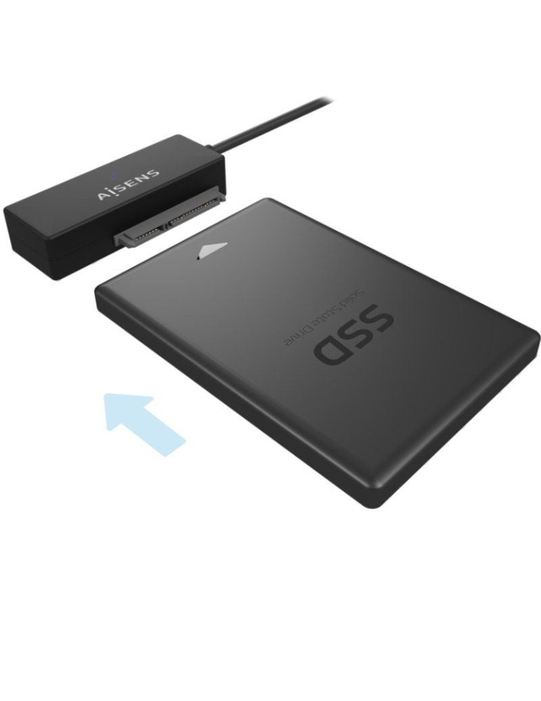 Adaptador para Discos Duros 2.5"/3.5" Aisens ASE-35A01B/ USB 3.0 - SATA/ con Alimentador
