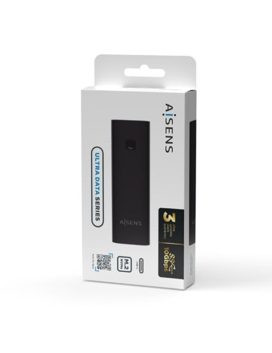 Caja Externa para Disco SSD M.2 NVMe Aisens ASM2-020B/ USB 3.2 Gen2/ Sin Tornillos