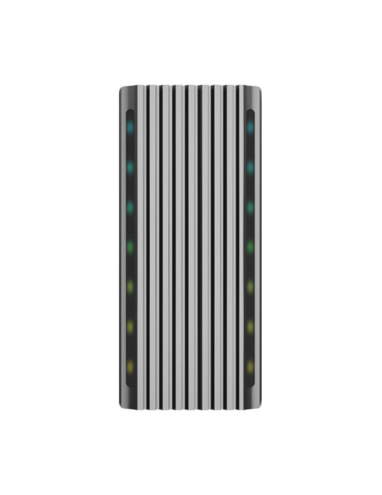 Caja Externa para Disco SSD M.2 SATA/NVMe Aisens ASM2-RGB011GR/ USB 3.2 Gen2/ Sin Tornillos