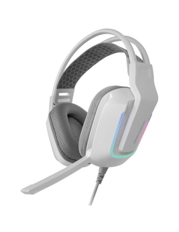 Auriculares Gaming con Micrófono Mars Gaming MH-Strike/ Jack 3.5/ USB/ Blancos