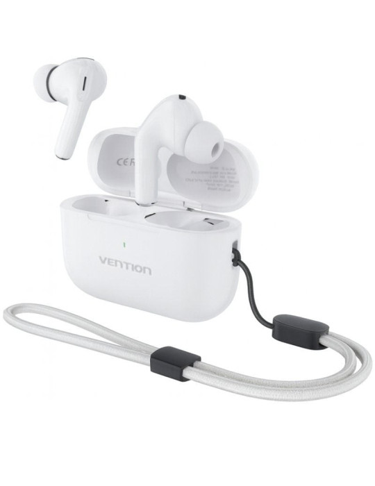 Auriculares Bluetooth Vention Echo Lite E11 Pro con estuche de carga/ Blancos