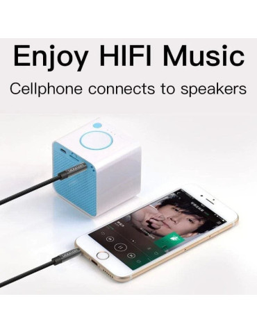 Cable Estéreo Vention BAGBF/ Jack 3.5 Macho - Jack 3.5 Macho/ 1m/ Negro 2