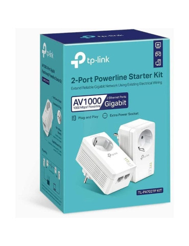 Adaptador Powerline TP-Link TL-PA7027P KIT 1000Mbps/ Alcance 300m/ Pack de 2 2